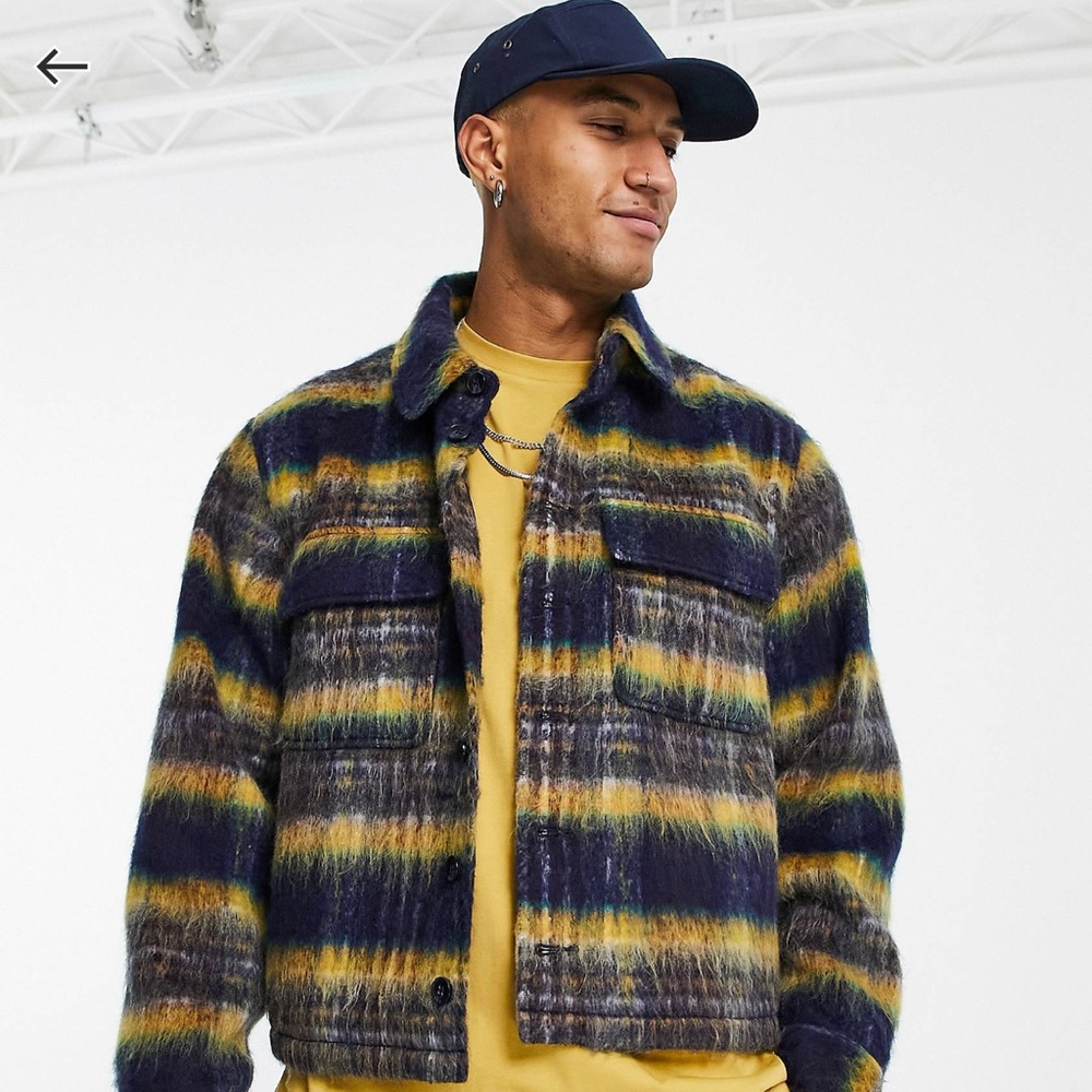 Asos wool mixed oversized jacket